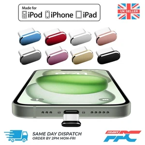 for iPhone 17 | 16 | 15 Models - USB-C Charging Port Anti Dust Plug Cover Cap - Picture 1 of 16