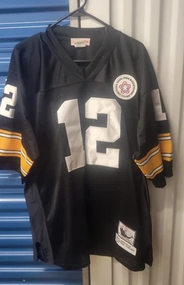 Camiseta deportiva Mitchell & Ness 1975 Steelers #12 Terry Bradshaw retro talla 52 Foto 1 de 4