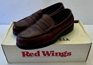 Red Wing 6605 Steel Toe Penny Loafers Size 9 D Dress Work Shoes Safety w/ Box - Picture 1 of 12