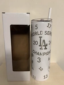 Los Angeles Dodgers World Series 20oz Tumbler White - Picture 1 of 5