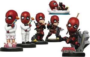 Juego de figuras de 6 piezas Beast Kingdom Deadpool Series MEA-027 mini ataque de huevo - Imagen 1 de 6