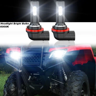 For 2014-2023 Honda Rancher TRX420FE1 12v 80w LED Headlight 6000K Bright Bulbs - Image 1 of 4