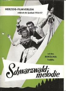 Filmprogramm - Schwarzwaldmelodie - Heimatfilm Sammlung - deutscher Film - Picture 1 of 1