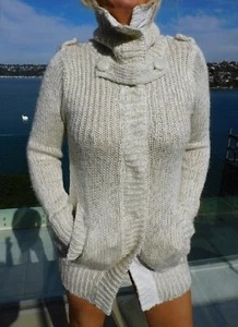 VINTAGE Saint Shylo Gold Glitz Contrast Knit Jacket - Picture 1 of 6