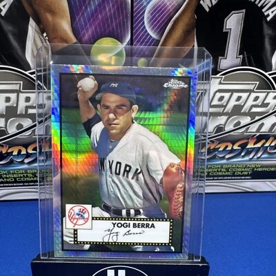 2021 Topps Chrome Platinum Anniversary -  Prism Refractor #473 Yogi Berra - Image 1 of 2