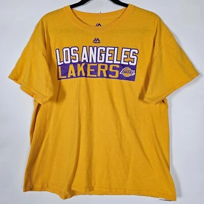 Majestic Los Angeles Lakers Ball 2 NBA Basketall Mens Large Short Sleeve T Shirt - Image 1 of 4