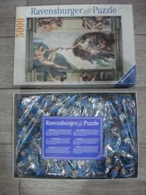 NEW Ravensburger Michelangelo Creation of  Adam 5000 Pc Puzzle - Image 1 of 4