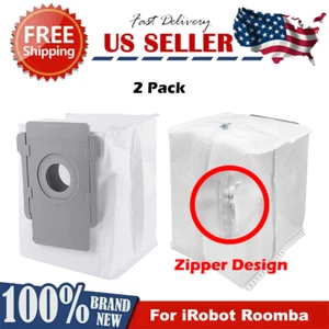 2x Reusable Zippered Dust Bags For iRobot Roomba i1 i3 i3+ i4 i6 i6+ i7 i7+ j8+ - Picture 1 of 5