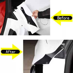 Black Interior Rear Door Graphics Vinyl Decal Sticker For Corvette C8 2020-2023 - Picture 1 of 21