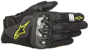 Alpinestars SMX-1 Air V2 M Motorcycle Gloves Summer Black-Yellow - Picture 1 of 3