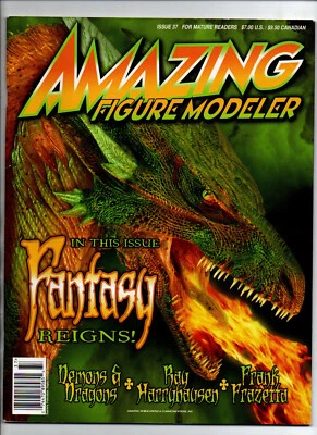Amazing Figure Modeler #37 - Magazine - Dragons - Frazetta - 2006 - VF - Image 1 of 2