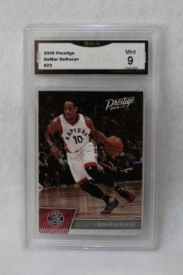 2016 Panini Prestige DeMar DeRozan #23 Graded GMA Mint 9 - Image 1 of 2