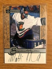 1999/00 Upper Deck Prospects Signatures of Tradition Mathieu Chouinard autograph