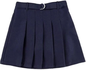 George Girls' School Uniform - Belted Pleated Scooter Skirt (6, Dark Navy) - Picture 1 of 1