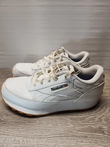 Men's Reebok Classic Renaissance White Leather Casual Sneaker AR3784 Size 8.5 - Picture 1 of 5