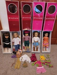 Colección de 5 muñecas American Girl con accesorios, 4 cajas Julie Ivy Nicki Jess - Imagen 1 de 4