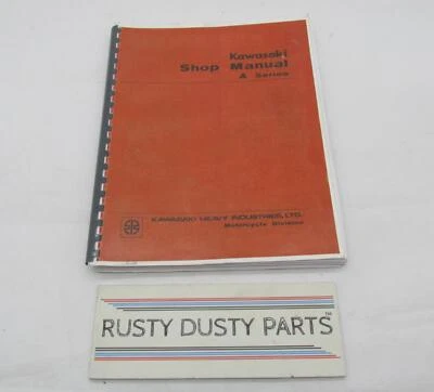Original Kawasaki 1969-1971 A1 A7 H1 Manual de reparación de taller Serie A Motocicletas Foto 1 de 4