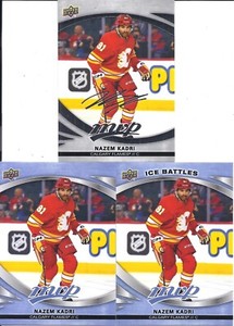 Nazem Kadri 2023-24 Upper Deck MVP Base, Ice Battles & Silver Script Cards # 47