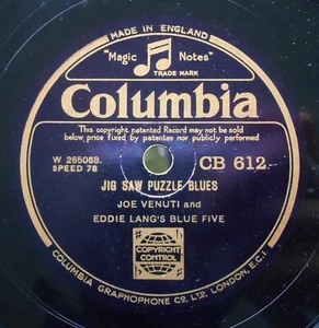 1933 Jazz killers JOE VENUTI & EDDIE LANG Raggin' The Scale *HEAR* - Picture 1 of 3