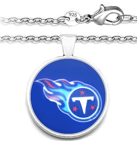 Tennessee Titans Mens Womens 925 Silver Link Chain Necklace With Pendant A1 Cover