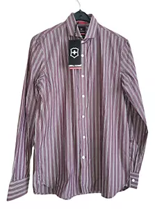 Camicia uomo VICTORINOX classica a righe taglia M slim fit a righe NUOVA - Foto 1 di 5