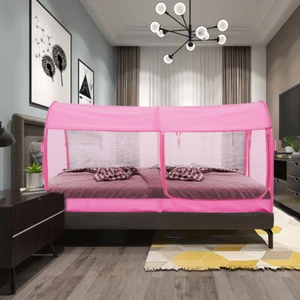 Bed Canopy Tent Mosquito privacy Space Twin Size Pink - Picture 1 of 9