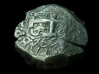 Beautiful 1765 Spanish Silver Hammered 8 Reales Treasure Cob - Potosi - Image 1 of 4