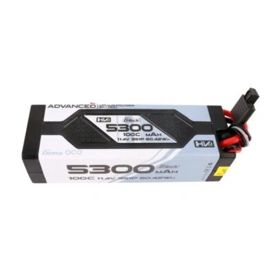 Gens ace G-Tech 5300 mAh 11,4 V 100 C HV 3S Lipo batteria custodia rigida Deans per modello auto