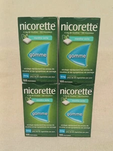 4 x Nicorette Gum Spearmint 4mg 105 Pieces - Picture 1 of 1