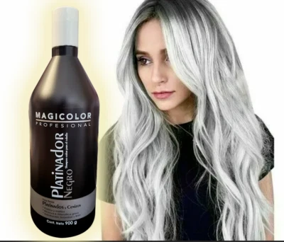 1 MAGICOLOR PLATINADOR BLACK SHAMPOO GRAY BLOND BLEACHED HAIR 900G 31.7oz TIKTOK