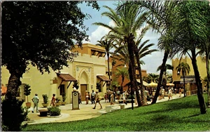 Postal Moroccan Village Busch Gardens Tampa Florida Cromo Matasellado 1976 - Imagen 1 de 2