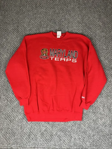 Vintage University Of Maryland Terrapins Mens Size 2XL Sweatshirt Bike Cover