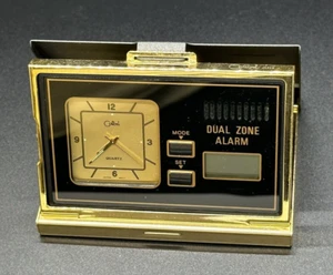 Vintage COLIBRI Folding Digital Travel Alarm Clock with case. - Picture 1 of 9