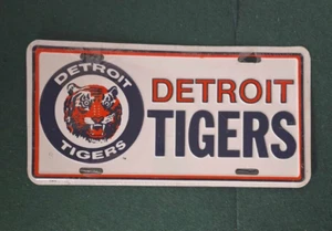 Detroit Tigers MLB Baseball Metal Vanity Car License Plate Vintage 1964 - 1993 - Picture 1 of 5