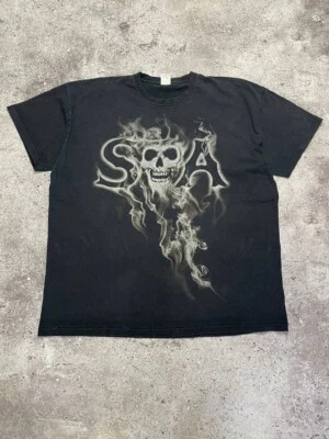 Vintage Sons of Anarchy SAMCRO T-Shirt – Black Skull Reaper Graphic – XXL - Image 1 of 4
