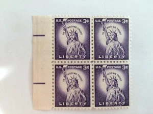 US 1954 USA Scott# 1035 Statue of Liberty block 4 MNH - Picture 1 of 2