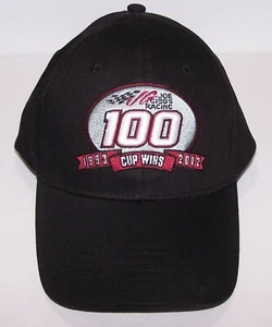 Joe Gibbs Racing 100 Cup Wins 1993 - 2012 Fitted Cap Hat BLACK Adult O/S - Pre-O - Picture 1 of 4