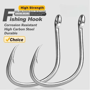 Fishing Hooks Live Bait Hooks Circle Hooks Catfish Hook Wide Gap Non-offset Hook - Picture 1 of 17