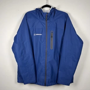 Chaqueta Boeing Para Hombres XL Azul Cremallera Completa Ligera Aviación Cortavientos - Imagen 1 de 10