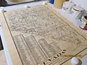 MAPA NEVADA 1908 VINTAGE - Imagen 1 de 4