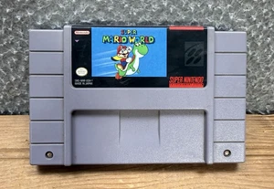 Super Mario World Super Nintendo Cartridge SNES 1991 Platformer Retro Gamer - Bild 1 von 11