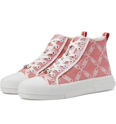 Michael Kors Evy Empire Logo Jacquard High-Top Sneaker - Image 1 of 4