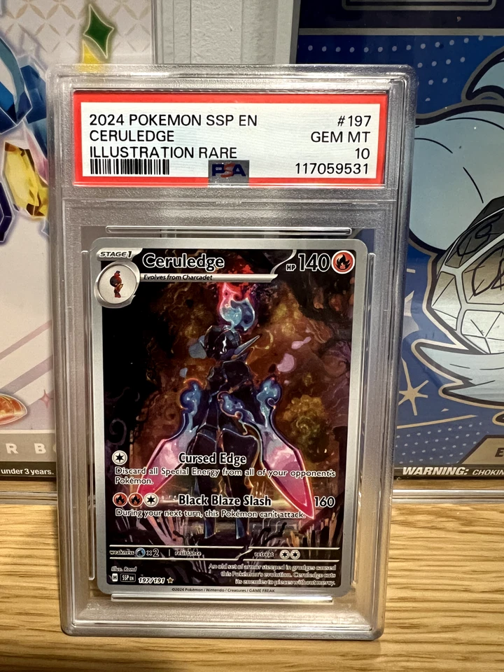 Ceruledge 197/191 Sv08: Surging Sparks Illustration Rare PSA 10 - Image 1 of 2