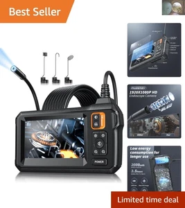 Professionelles HD-Endoskop mit 8 LED-Leuchten - Ideal für Haus- und Heimwerkerinspektionen - Bild 1 von 9