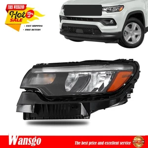 Left Fit For 2022-2023 Jeep Compass w/o LED DRL Reflector New Headlight Lamp - Picture 1 of 13