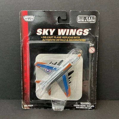 MOTOR MAX 2007 SKY WINGS USAF 20945 DIE CAST METAL & PLASTIC MILITARY PLANE - Image 1 of 4