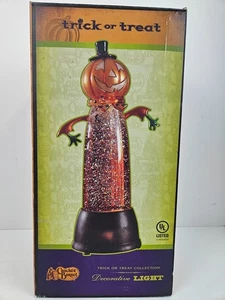 Cracker Barrel Light Up Halloween Jack O Laterne Wasserkugel Trick or Treat - Bild 1 von 13