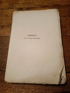 Livre Leopold Ier Roi des Belges Deuxième partie de 1868 (1-2) - Imagen 1 de 8