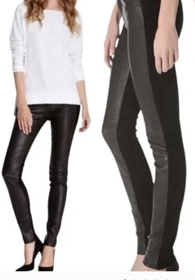 VINCE. Leggings Mixed Media 100% cuero y gamuza S Foto 1 de 4