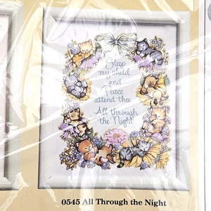 THE CREATIVE CIRCLE STAMPED EMBROIDERY KIT: 0545 ALL THROUGH THE NIGHT LF - Picture 1 of 3